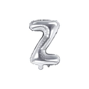 Μπαλόνι Foil Γράμμα “Z” Ασημί 35 Εκ. Ύψος