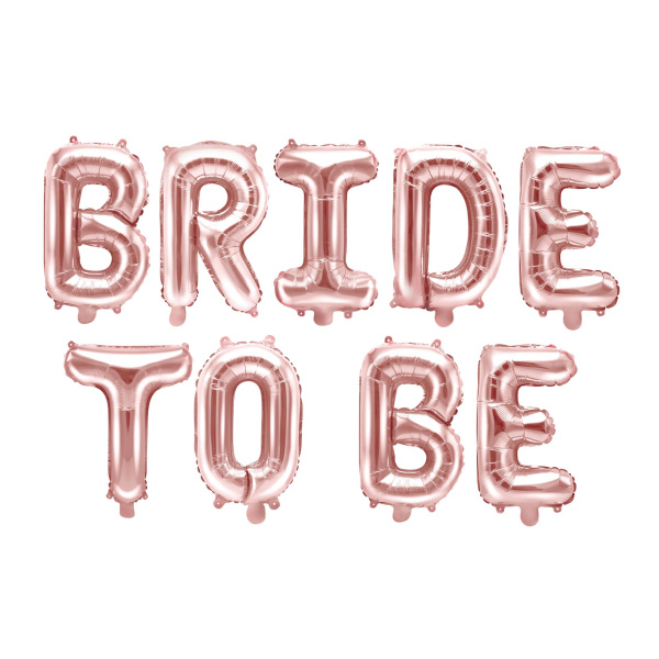 Μπαλόνι Foil γράμματα "Bride to Be"  Rose Gold 35 x 340 εκ