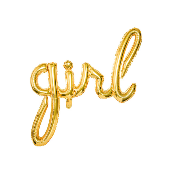 Μπαλόνι Foil γράμματα "Girl"  Χρυσό 91x73εκ.