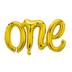 Μπαλόνι Foil γράμματα "One" Gold 66 x 37 εκ