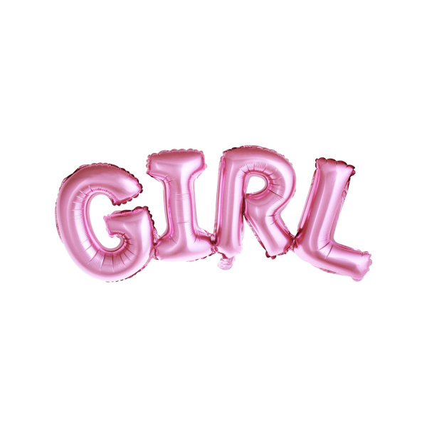 Μπαλόνι Foil γράμματα "Girl"  Ροζ 67 x 29 εκ.