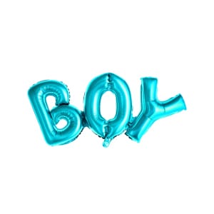 Μπαλόνι Foil γράμματα "Boy"  Σιελ 67 x 29 εκ.