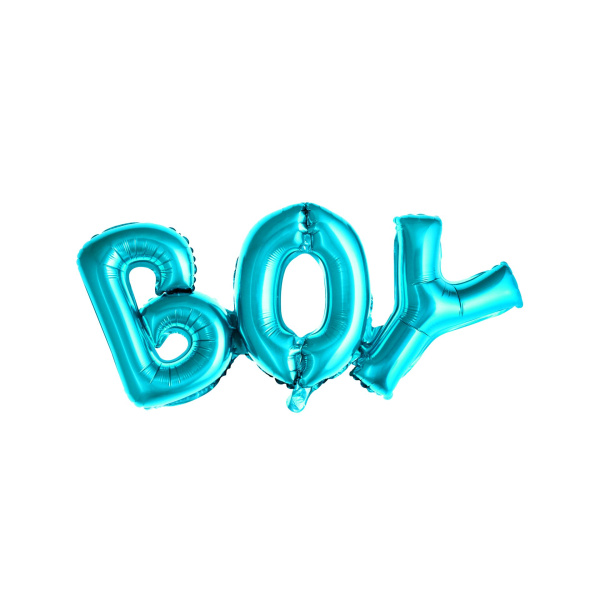 Μπαλόνι Foil γράμματα "Boy"  Σιελ 67 x 29 εκ.