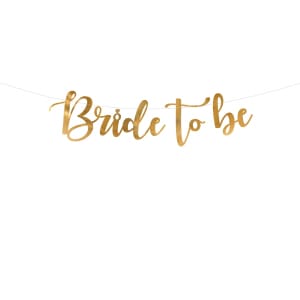 Banner "Bride to Be" Χρυσό 80εκ.