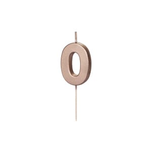 Κερί Ροζ Χρυσό "0"  Rose Gold 4,5 εκ ύψος