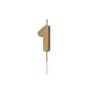 Κερί Χρυσό "1" Gold 4,5 εκ ύψος