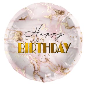 Μπαλόνι Foil "Birthday Marble" / 18'' 45εκ