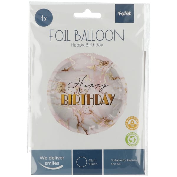 Μπαλόνι Foil "Birthday Marble" / 18'' 45εκ - Image 2