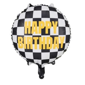 Μπαλόνι Foil "Happy Birthday"  Σημαία Τερματισμού - 45εκ διάμ.