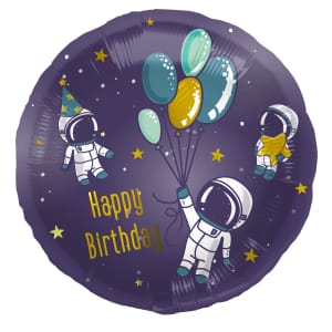 Μπαλόνι Foil 18″ Happy Birthday "Διάστημα - Space" 45εκ