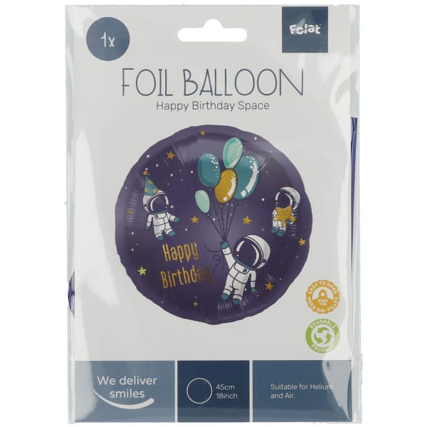 Μπαλόνι Foil 18″ Happy Birthday "Διάστημα - Space" 45εκ - Image 2