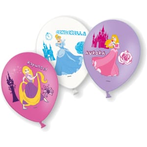 Μπαλόνια Latex 11'' "Disney Princess" Διάφορα χρώματα - Συσκ. 6 τμχ
