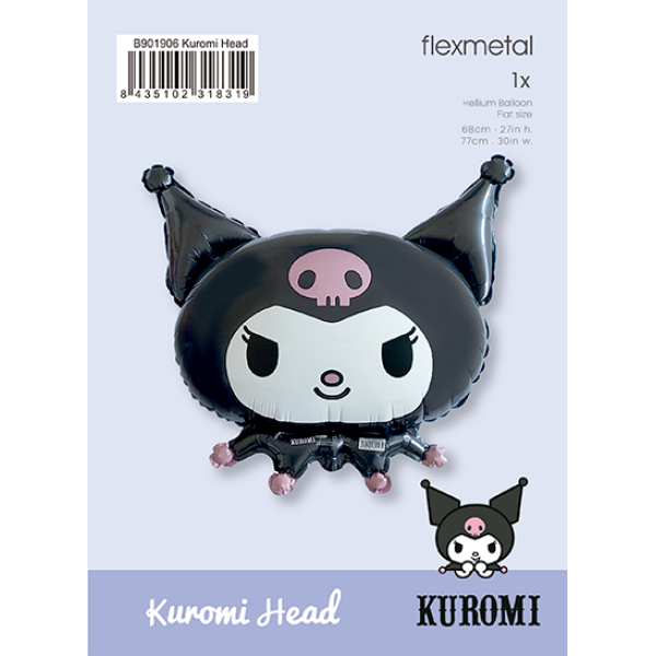 Μπαλόνι Foil "Kuromi" 24'' Μαύρη/ 66 x 52 εκ - Image 2