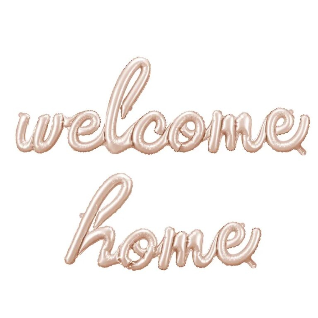 Μπαλόνι Foil Γράμματα Welcome Home  μπεζ 335x71 εκ.
