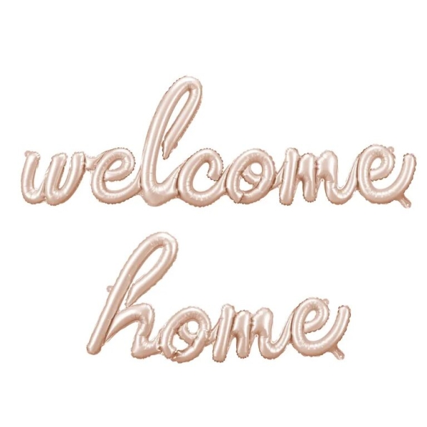Μπαλόνι Foil Γράμματα Welcome Home  μπεζ 335x71 εκ.