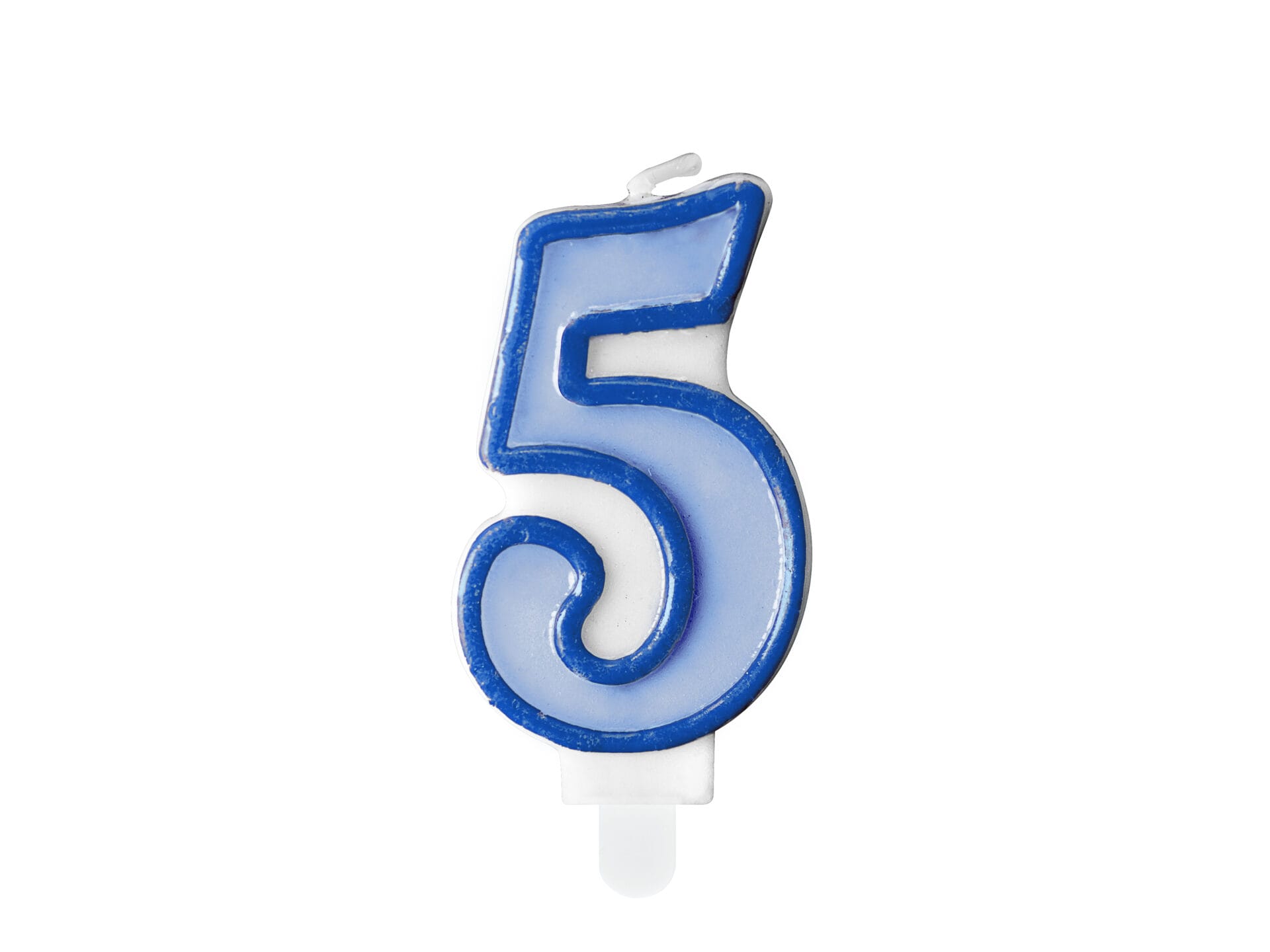Κερί Σιελ "5" Light Blue 7 εκ. ύψος