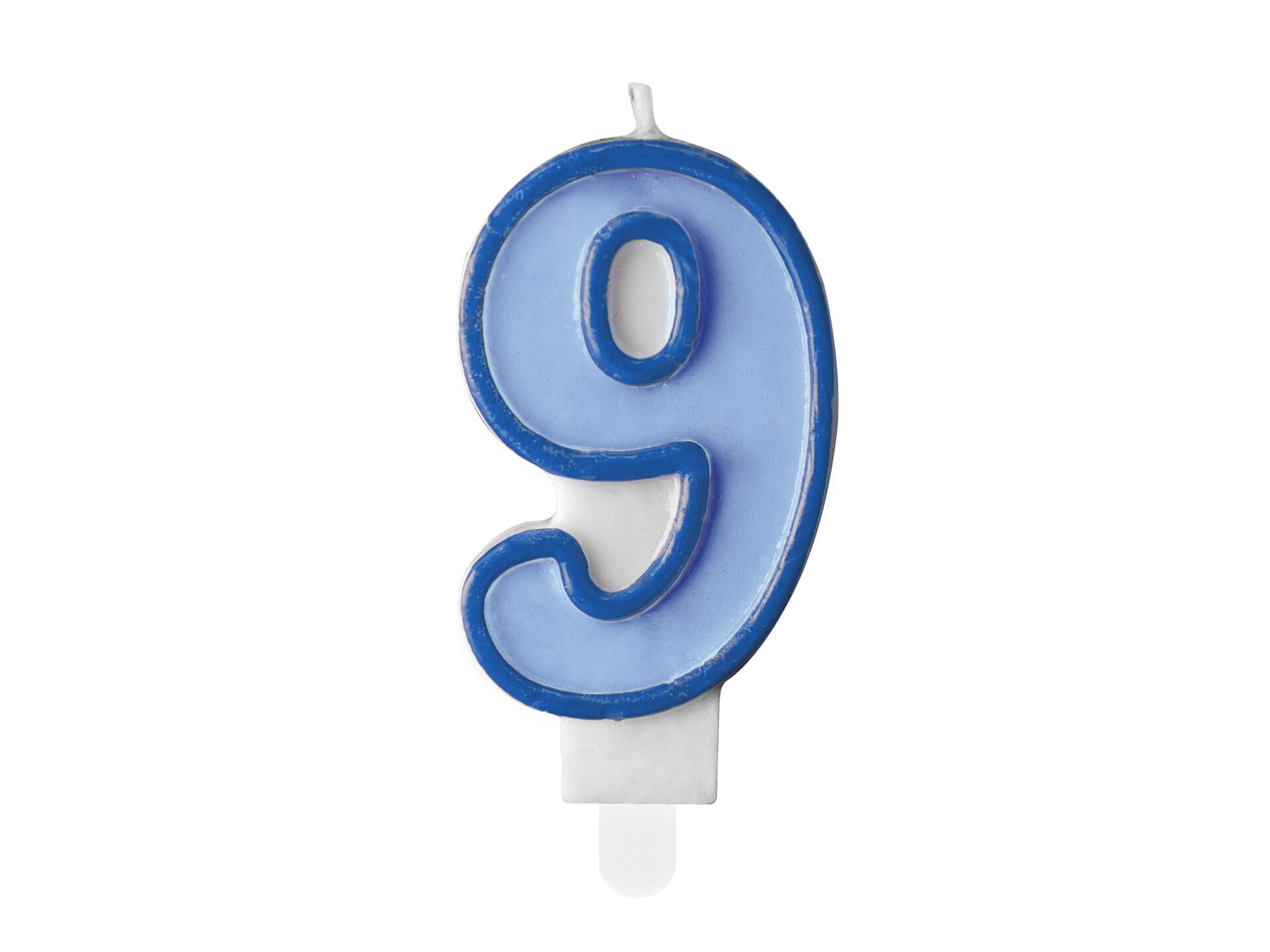 Κερί Σιελ "9" Light Blue 7 εκ. ύψος