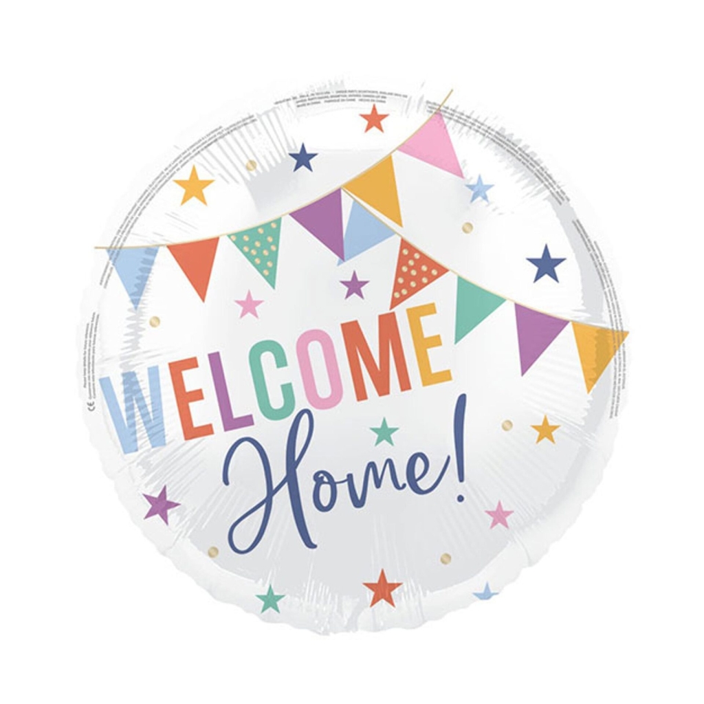 Μπαλόνι foil 18'' 45cm Welcome Home με αστεράκια