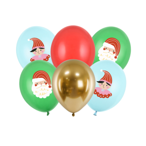 Μπαλόνια Latex 30 εκ. Τυπωμένο με θέμα Candy Land  Συσκ. 6 τμχ  Διάφορα Χρώματα