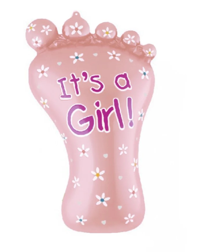 Foil Μπαλόνι Foot It's a Girl 45x79 cm