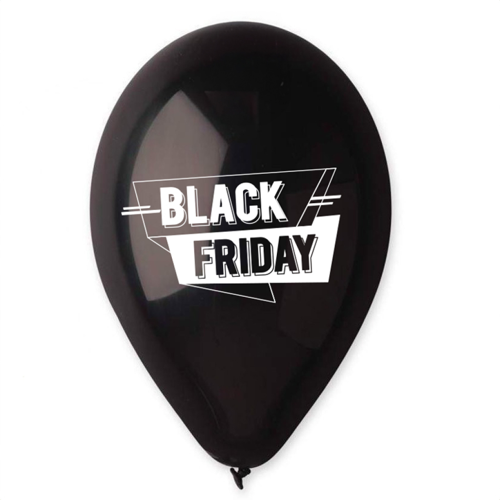 Μπαλόνι Latex 12" Black Friday pop up