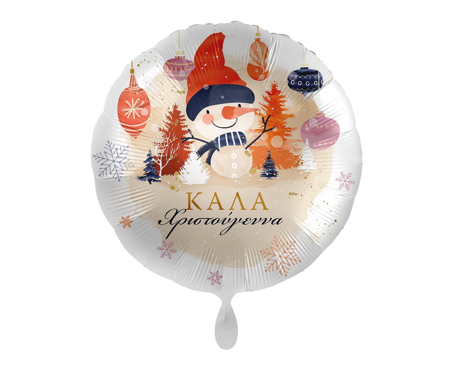 Μπαλόνι Foil 17" Χιονάνθρωπος – Peaceful Snowman 43 εκ – Καλά Χριστούγεννα