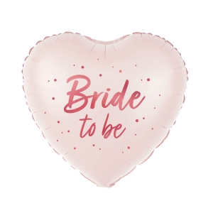 Μπαλόνι Foil Καρδιά “Bride To Be” 18’’ – Ανοιχτό Ροζ