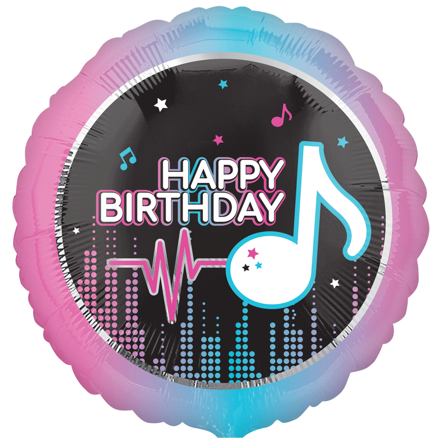 Μπαλόνι Foil Viral Birthday 18'' Happy Birthday με Μουσικές Νότες