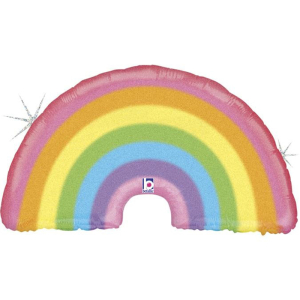Μπαλόνι Foil 36" Ουράνιο Τόξο Wonderful Rainbow Παστέλ 91 εκ.