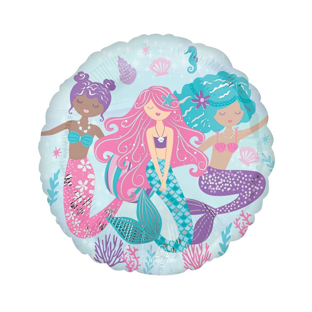 Μπαλόνι Φοιλ 17" Shimmering Mermaid  43cm - Γοργόνα