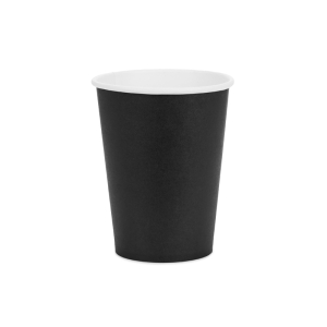 Ποτήρια Χάρτινα Μαύρα 250ml - Συσκ. 8 Τεμ