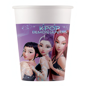 Χάρτινα Ποτήρια K-Pop Demon Hunters 200ml (8 Τεμ.)