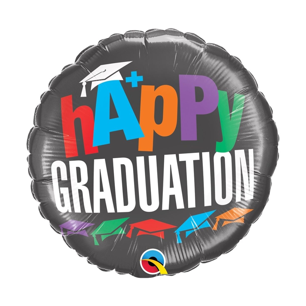 Μπαλόνι Foil 18" Στρογγυλό Happy A+ Graduation – Αποφοίτηση