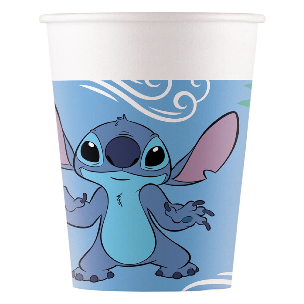 Ποτήρια Χάρτινα Stitch & Angel 200ml FSC 8τμχ