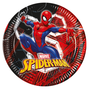 Πιάτα Χάρτινα Spiderman World of Web 23 εκ. FSC 8τμχ