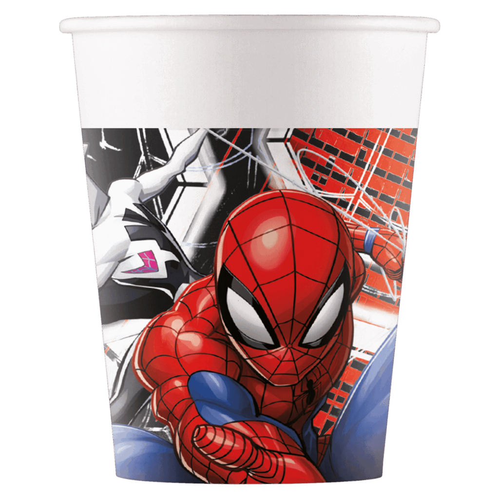 Χάρτινα Ποτήρια Spiderman World of Web 200ml 8τμχ