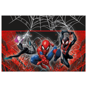 Τραπεζομάντηλο Πλαστικό Spiderman World of Web 120 × 180 εκ.