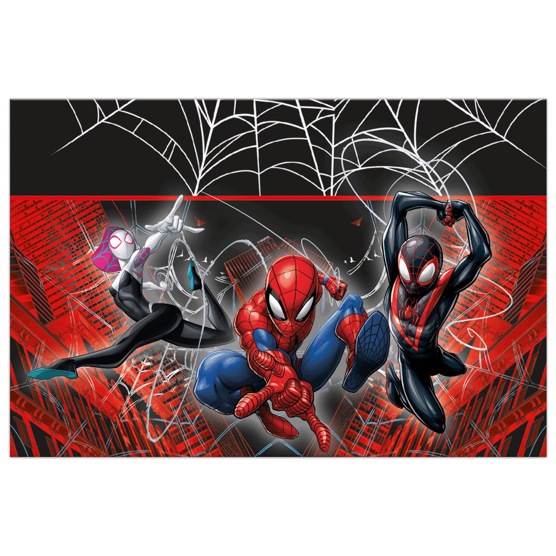 Τραπεζομάντηλο Πλαστικό Spiderman World of Web 120 × 180 εκ.
