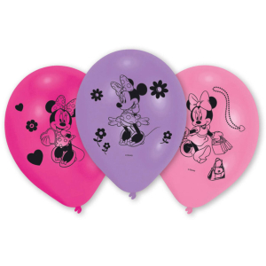 Μπαλόνι Latex Minnie Mouse Συσκ. 10 τμχ