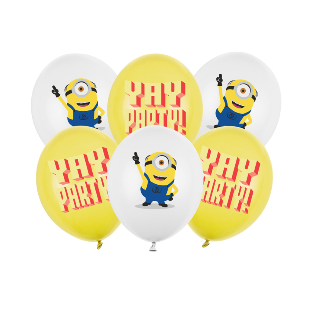 Μπαλόνια Latex Minions 30 cm Συσκ. 6 τεμ.