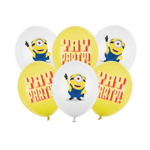Μπαλόνια Latex Minions 30 cm Συσκ. 6 τεμ.