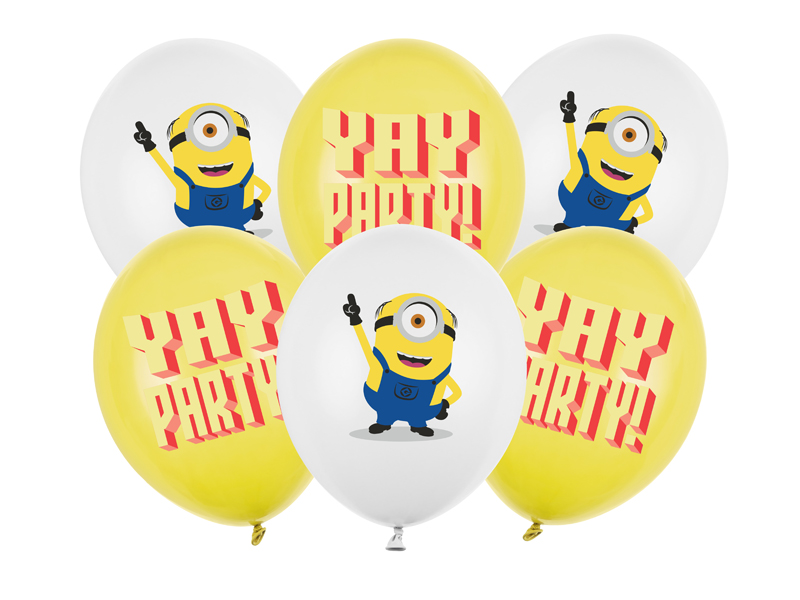 Μπαλόνια Latex Minions 30 cm Συσκ. 6 τεμ.