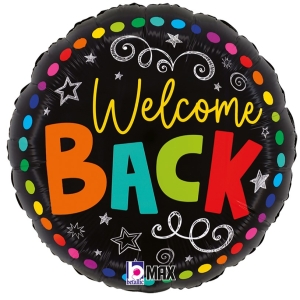 Μπαλόνι Foil Welcome Back Colorful Dots – 45 εκ.
