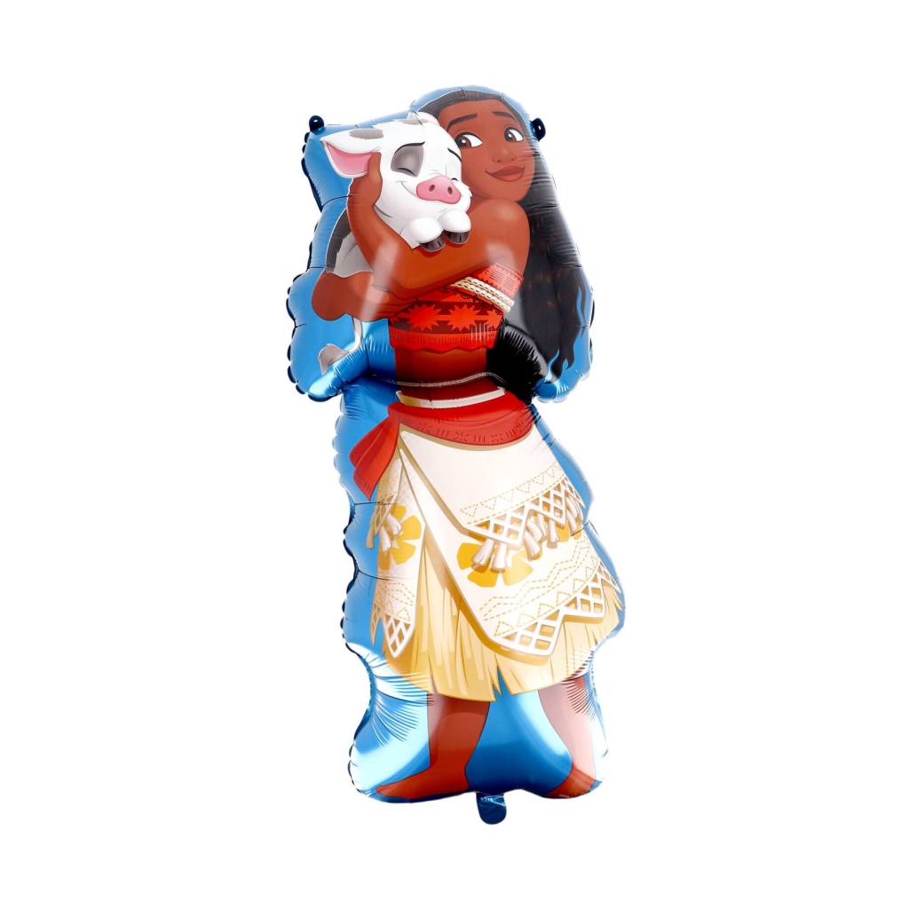 Μπαλόνι Foil Σχήμα Princess Moana / Vaiana Διπλής Όψεως με Διαφορετικό Σχέδιο 77 εκ.