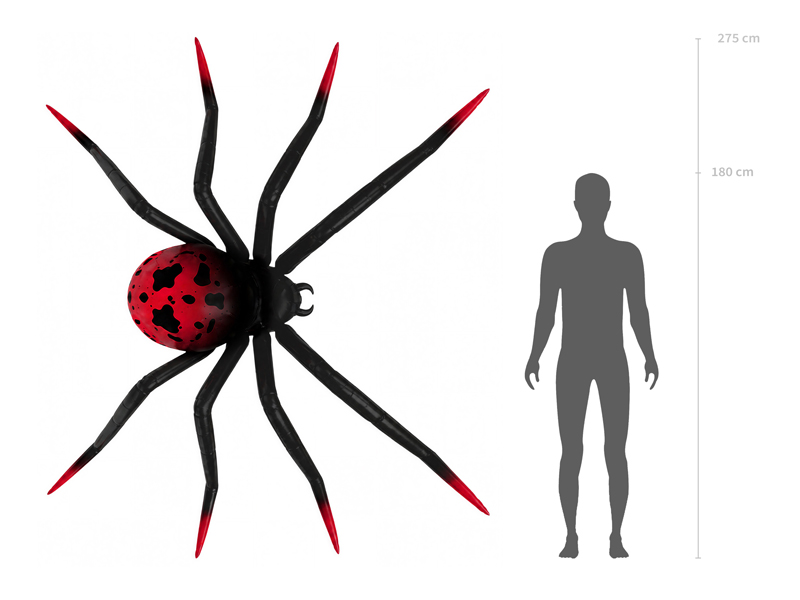Μπαλόνι Foil XXL Spider Αράχνη Standing – 275 x 152 εκ. - Image 2