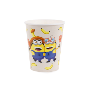 Ποτήρια Χάρτινα Minions 250 ml Συσκ. 6 τμχ