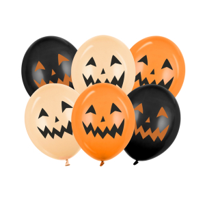 Μπαλόνια Latex 12" Pumpkin - Κολοκύθες 30 εκ. Συσκ. 6 τεμ.