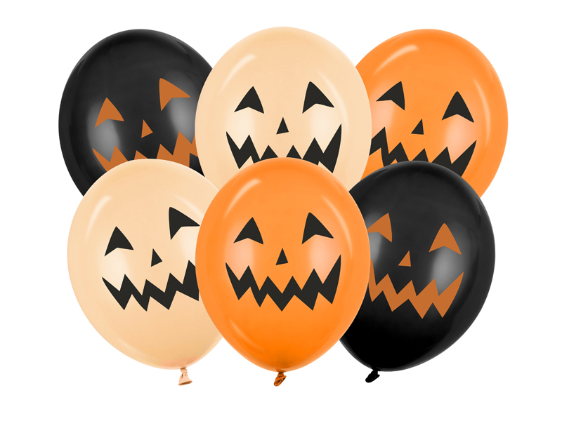 Μπαλόνια Latex 12" Pumpkin - Κολοκύθες 30 εκ. Συσκ. 6 τεμ.