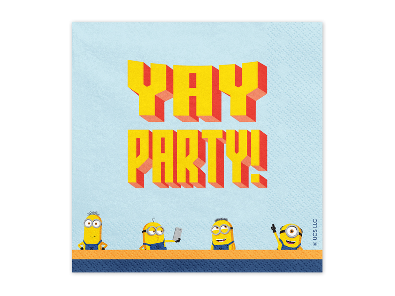 Χαρτοπετσέτες Minions 33 x 33 εκ. Συσκ. 20 τεμ.