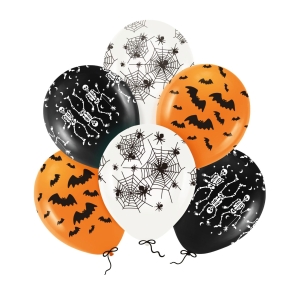 Μπαλόνια 30 εκ. Halloween Mix Συσκ. 6 τεμ.